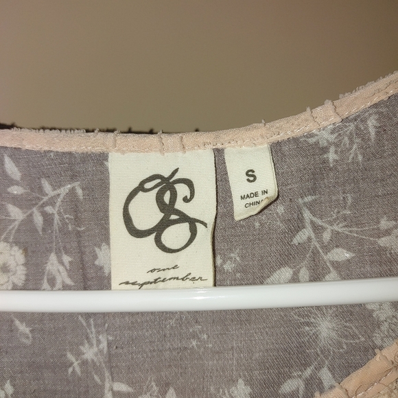 OS Beige Dress with Lace Detailing And Tassels, Size S - Picture 3 of 8